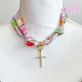Charm Scarf Necklace