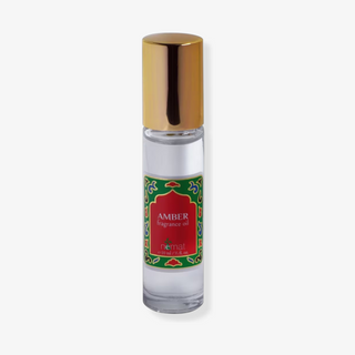 nemat amber perfume oil rollerball clear bottle 10ml close up