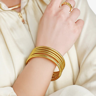 BudhaGirl Lumine All Weather Bangles - Gold