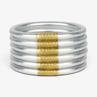BudhaGirl All Weather Bangles Silver