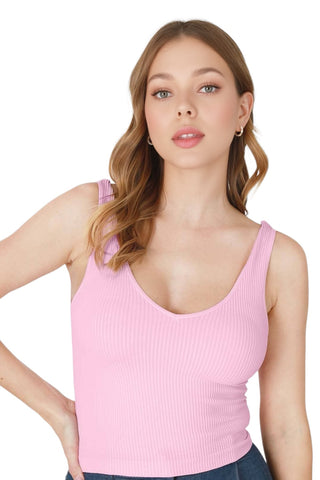 Reversible Tank Top Light Pink