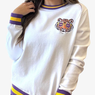Geaux Sequin Tiger Sweater