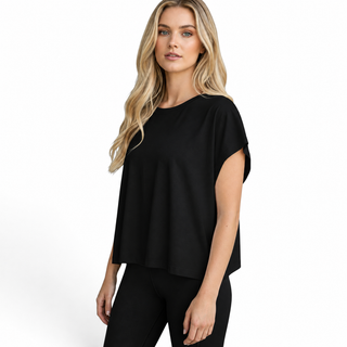 Open Back White Active Tee