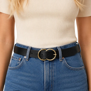 Chic Ring Leather Belt