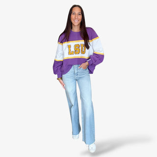 Queen of Sparkles LSU Jewel Sweatshirt