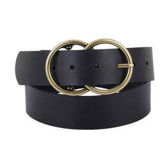 Chic Ring Buckle Leather Belt