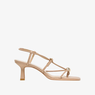 Dolce Vita Mylee strappy leather heels with square toe and gold stud detail