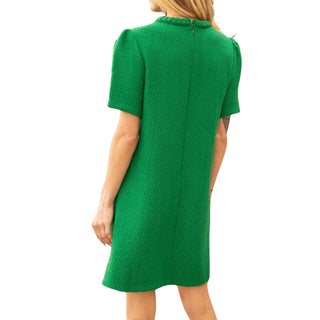 Emerald Tweed Dress