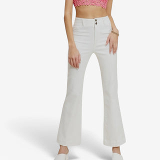 Seigan Flare Pant White