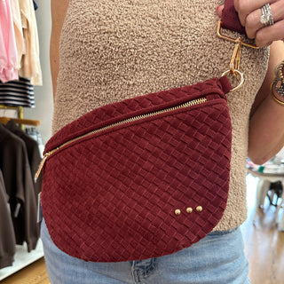 Suede Westlyn Bum Bag Burgundy