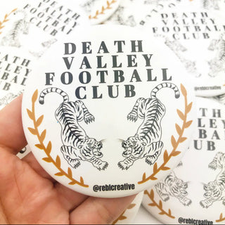 GameDay Death Valley Button White