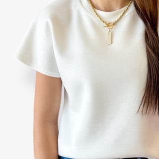 Cloud Soft Essential Tee Off White