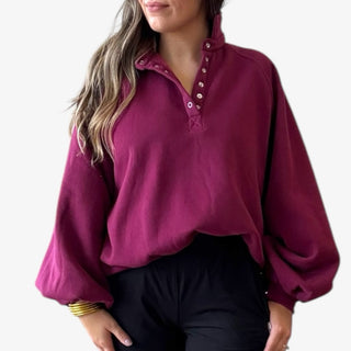 Felicity Sweatshirt Wine