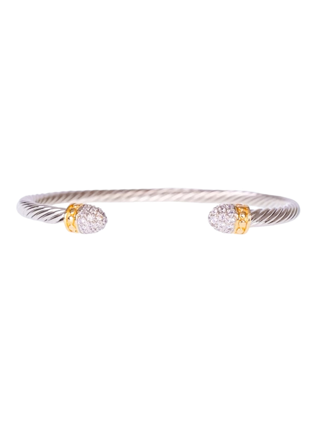 Classic Crystal Cable Bangle