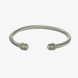 Cable Circle Cuff Bracelet