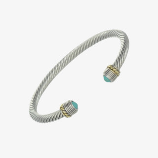 Cable Circle Cuff Bracelet