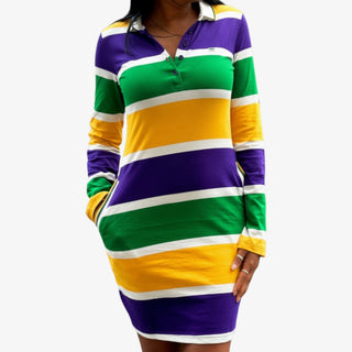 Mardi Gras Rugby Dress