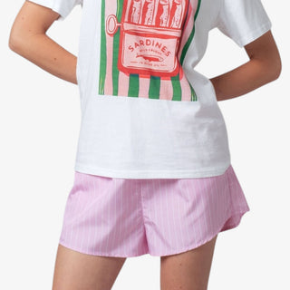 Pink Striped Shorts
