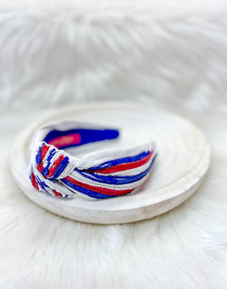 Mia Red White & Blue Sequin Headband