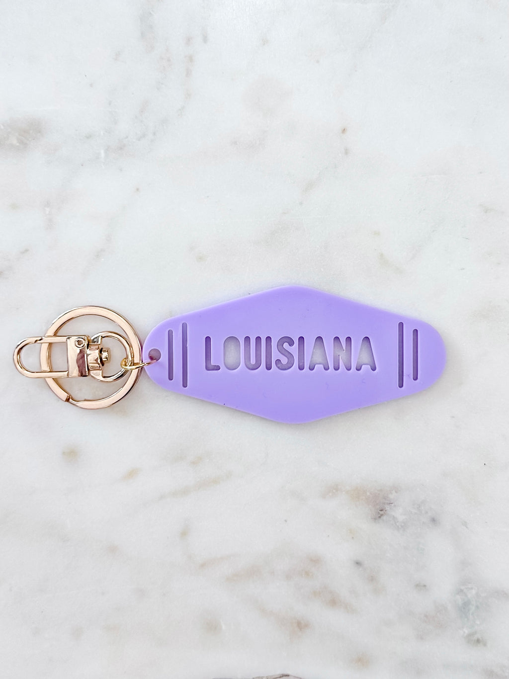 Motel Keychain Lilac | Louisiana