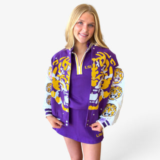 Queen of Sparkles LSU Bomber Jacket