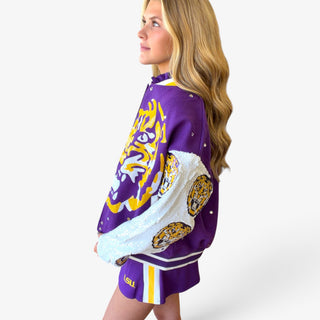 Queen of Sparkles LSU Bomber Jacket