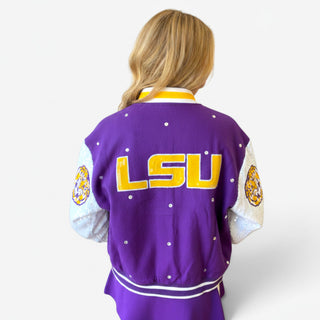 Queen of Sparkles LSU Bomber Jacket