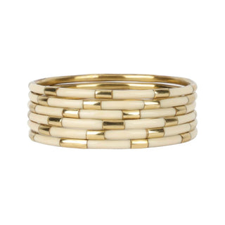 BuDhaGirl Veda Bangles Ivory