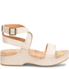 Kork Ease Yadira Sandal in natural nude- Stylish and comfortable womens sandal with ankle strap, toe strap and leather wrapped.