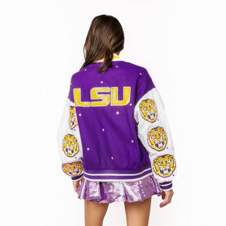 Queen of Sparkles LSU Bomber Jacket