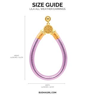BudhaGirl All Weather Earrings Lila