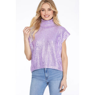 Lilac Foil Sweater