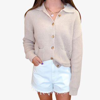 Maise Taupe Cardigan