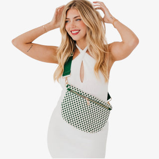 Westlyn Bum Bag Green Check