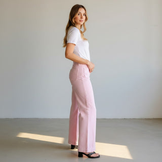 Patch Pocket Pink Pant