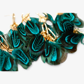 Peacock Feather Earrings