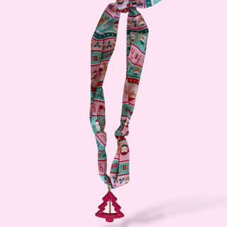 Christmas Scarf Charm Necklace  