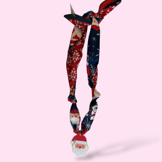 Christmas Scarf Charm Necklace  