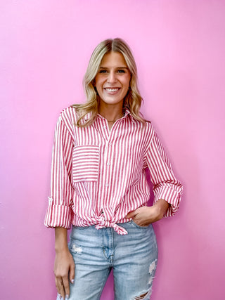 Keny Shirt Pink Stripe