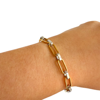 Paperclip chain bracelet