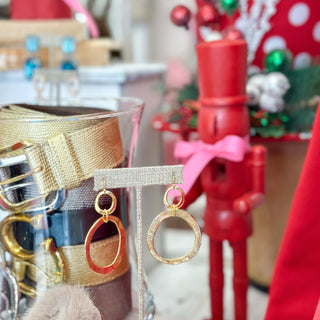 Susan Shaw Double Gold Earrings