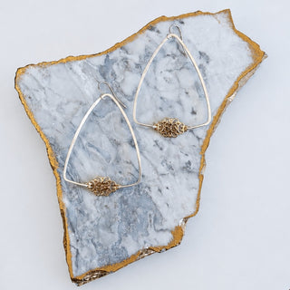 Kitzi Triangle Drop Earrings