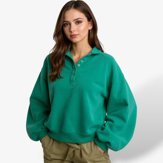 Piper Oversized Green Sweatshirt