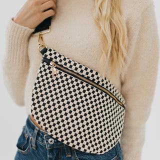 Westlyn Black Check Bum Bag