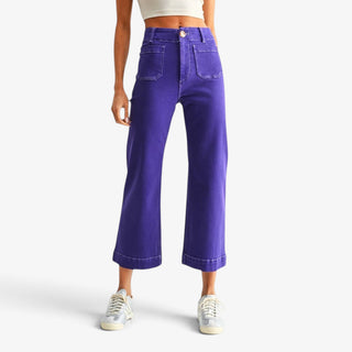 Purple Wide Leg Cropped Pant Pre-Order
