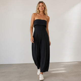 Strapless Barrel Jumpsuit