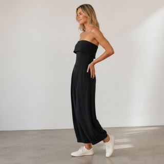Strapless Barrel Jumpsuit