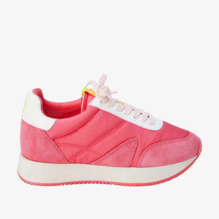 Matisse Farrah Sneaker in bold bright pink with suede and white trim