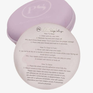 Reusable sticky boobs nipple covers with storage case