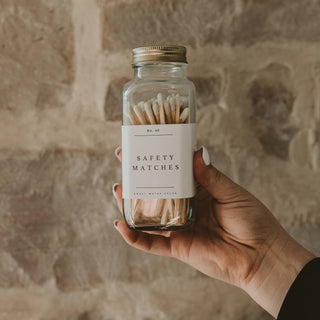 Decorative safety matches jar glass bottle striker candle lighting home decor